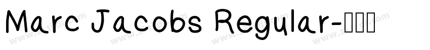 Marc Jacobs Regular字体转换